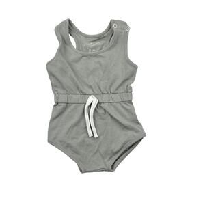June & January Slate Gray Romper
